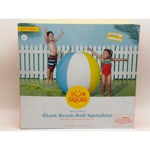 Inflatable Giant Beach Ball Sprinkler 3 Ft Tall Sun Squad Outdoor Summer Fun